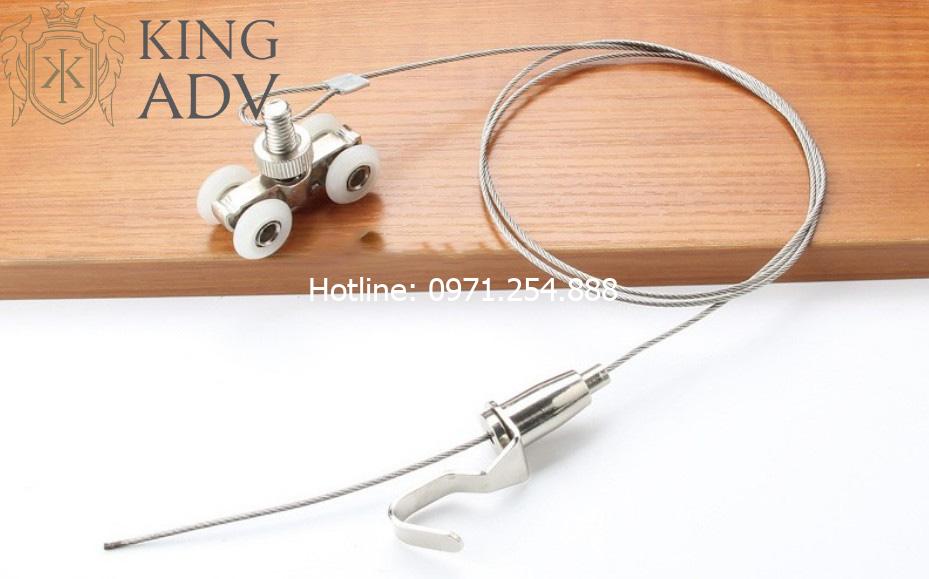 Bộ kit lắp sẵn dây treo tranh di động inox 304 rẻ sẵn SLL